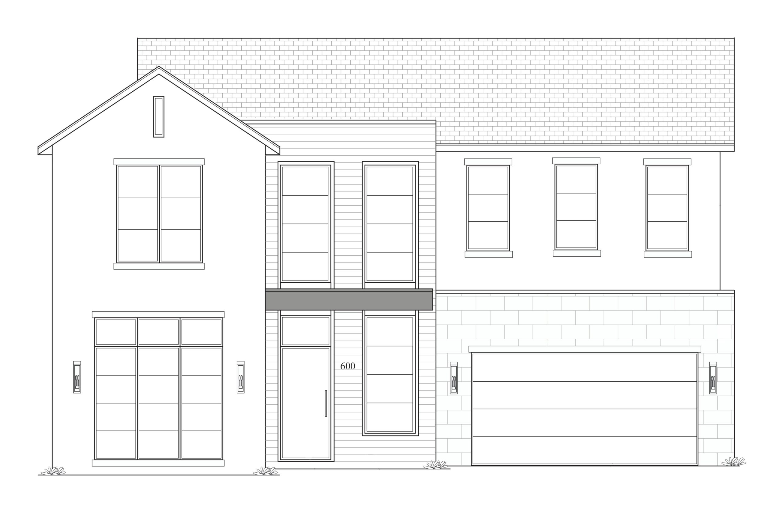 600 W. Yale - Cleaned Up Front Elevation